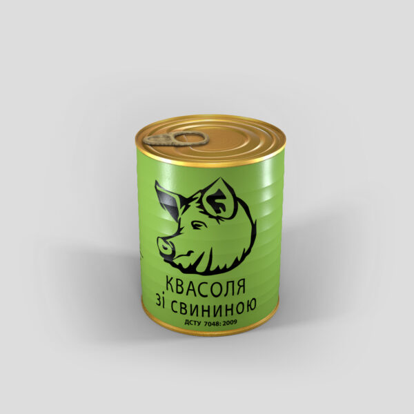 Фасоль со свининой 338г