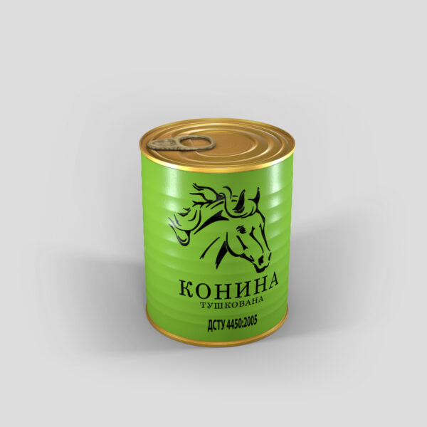 Конина тушёная 338г
