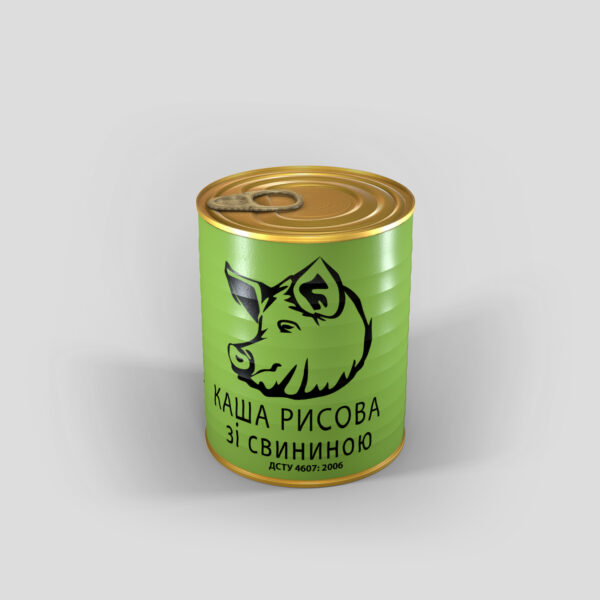 Каша рисовая со свининой 338г