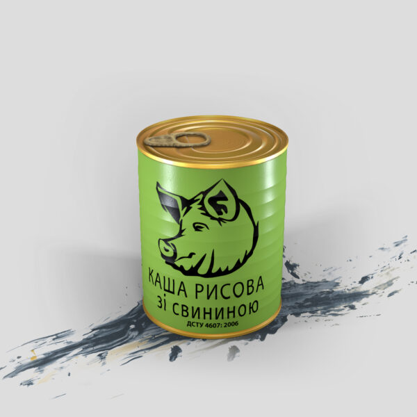 Каша рисовая со свининой 338г